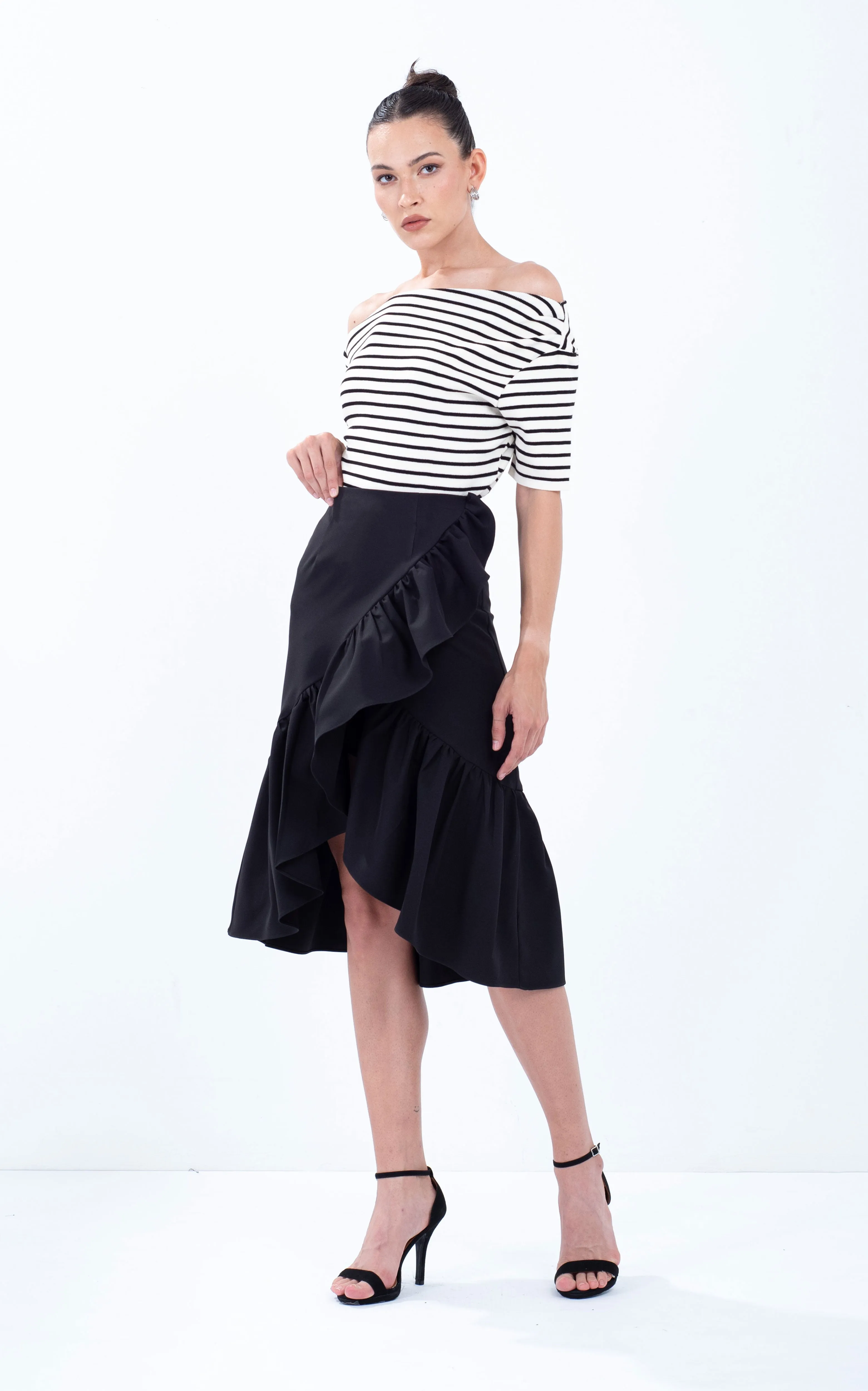 Ruffle Overlap Skirt