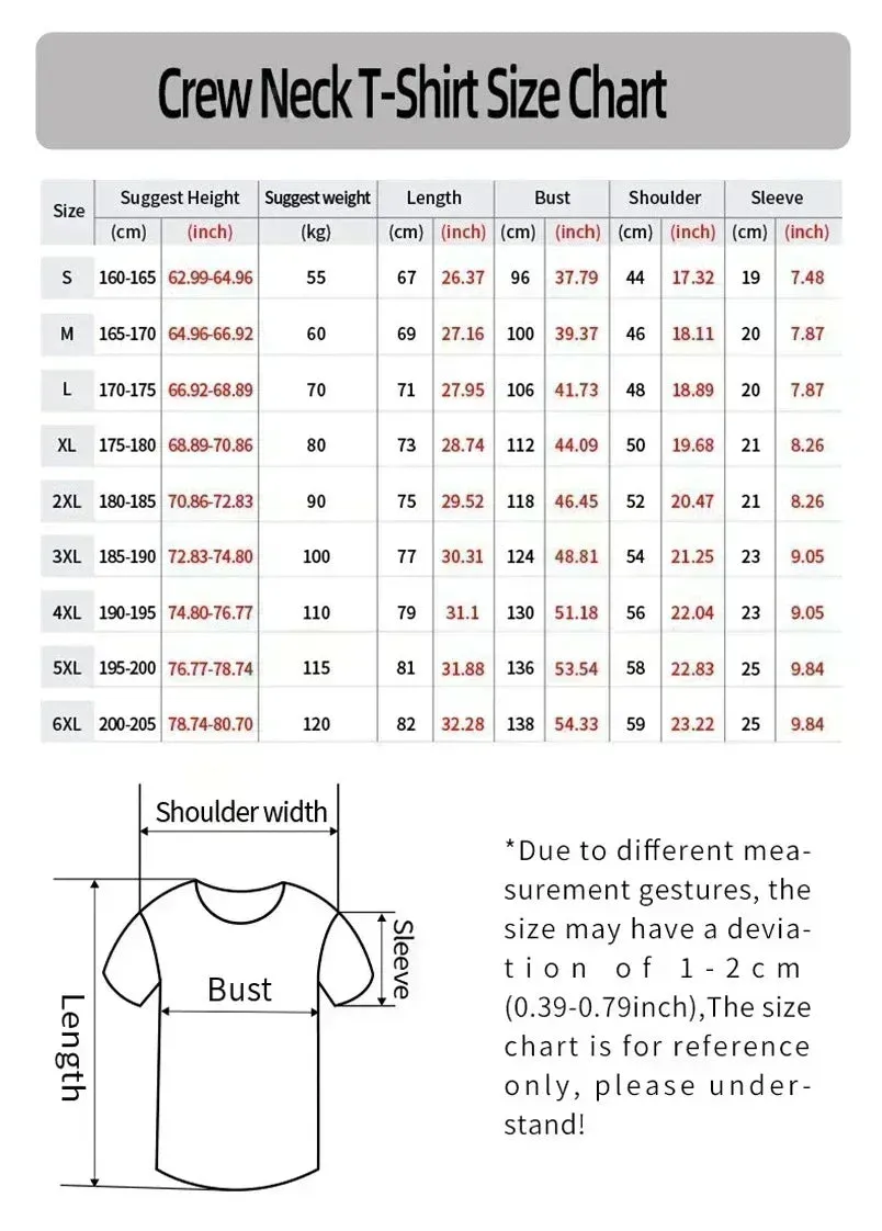 S-6xl Printed T Short Sleeve Casual Streetwear.