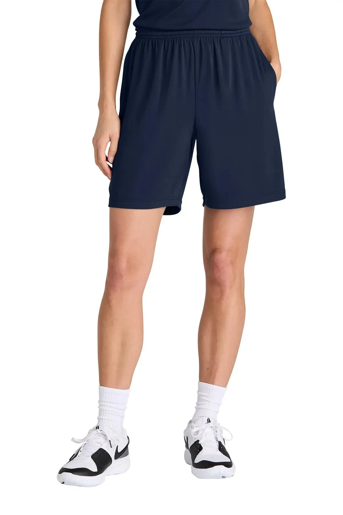 San Mar 7" Pocketed Shorts  Lightweight, Moisture-Wicking & Versatile
