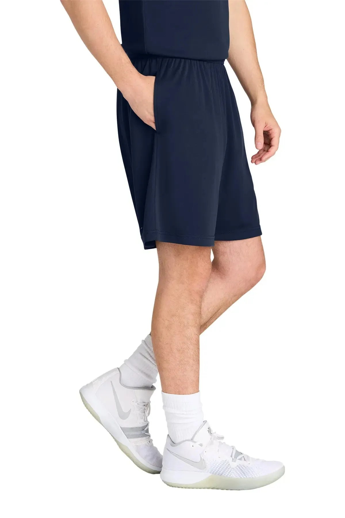 San Mar 7" Pocketed Shorts  Lightweight, Moisture-Wicking & Versatile