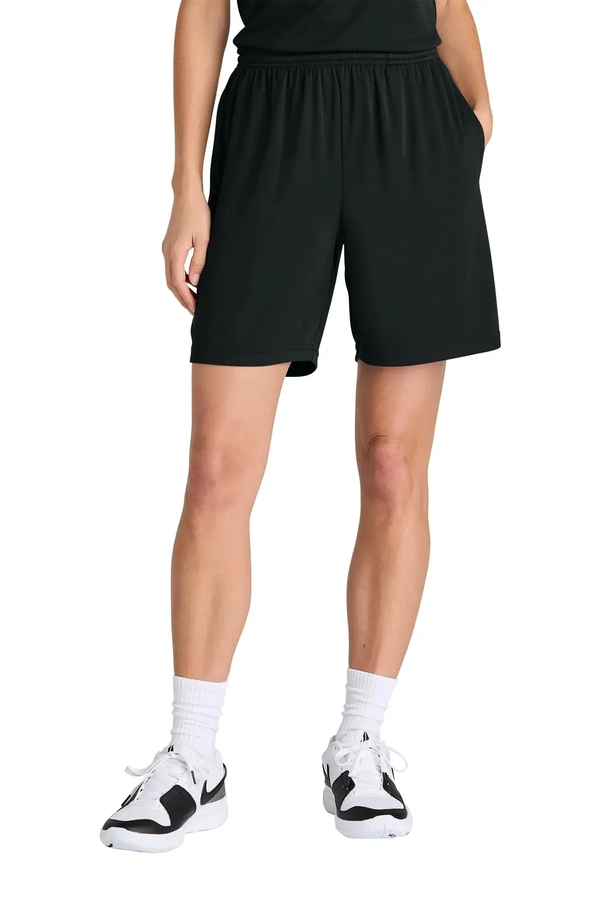 San Mar 7" Pocketed Shorts  Lightweight, Moisture-Wicking & Versatile