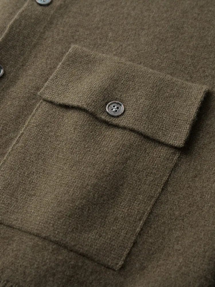 SIGNATURE MERINO WOOL CARDIGAN