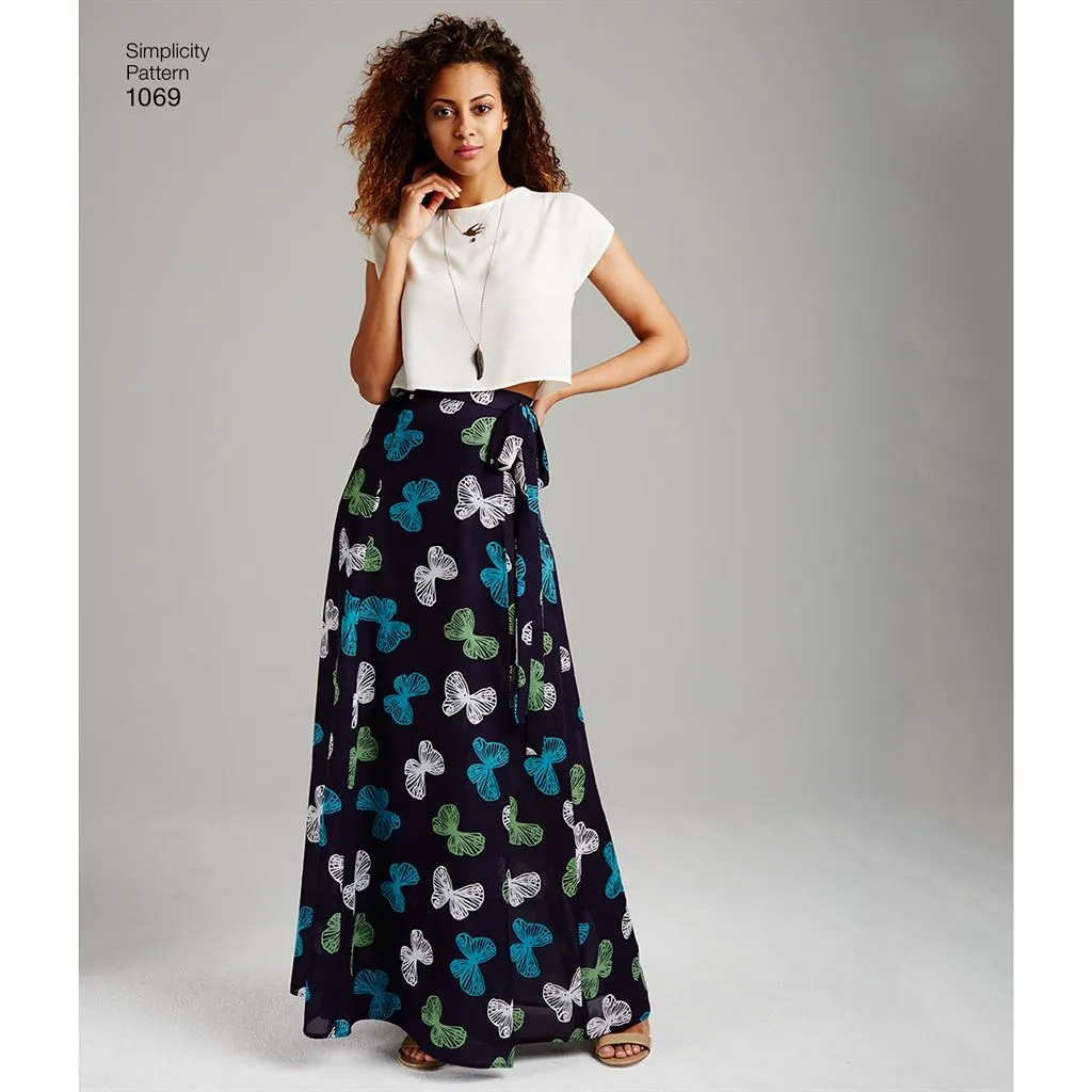 Simplicity Pattern 1069 Women's Wide Leg Trousers or Shorts & Skirts in 2 Lengths