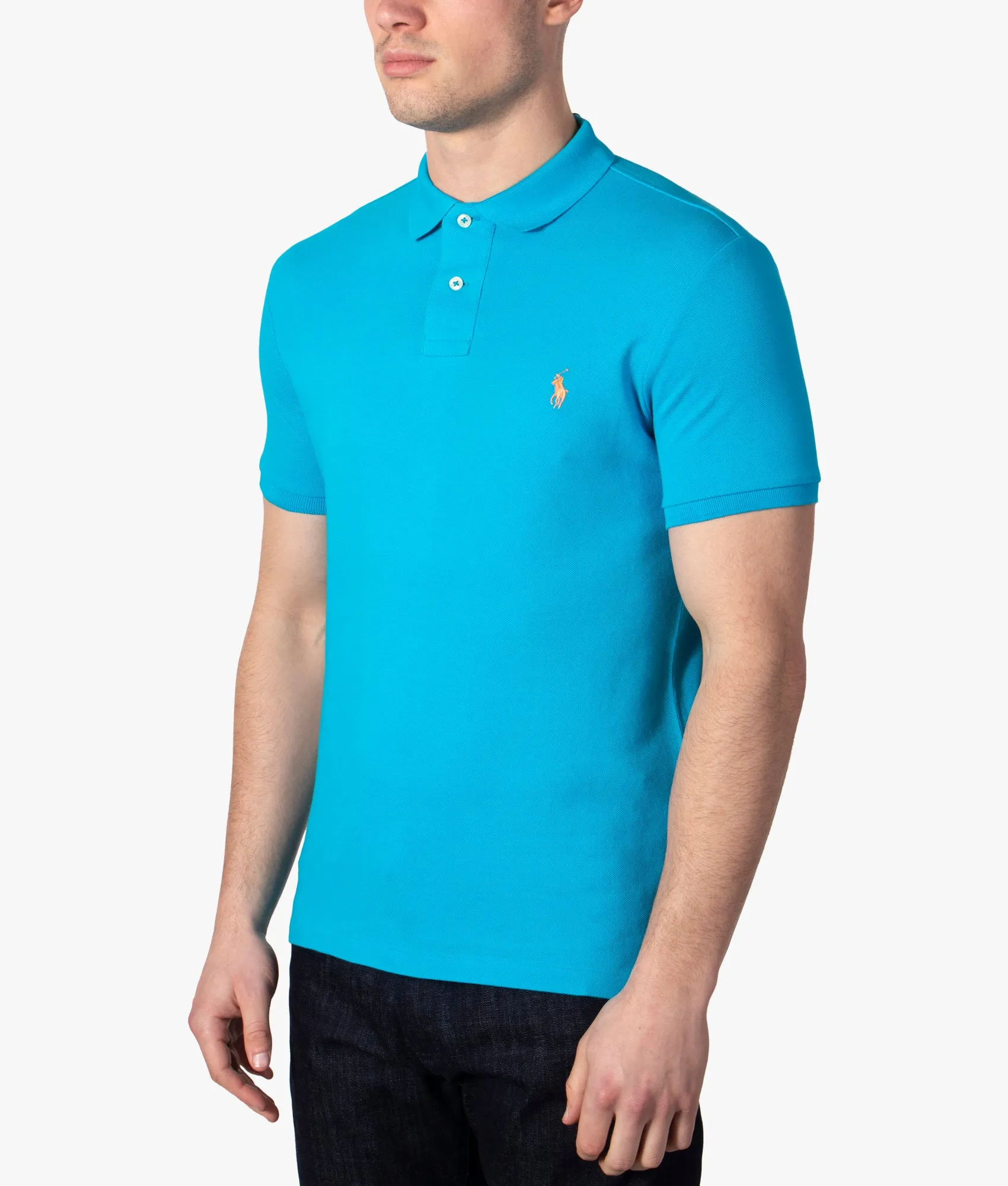 Slim Fit Mesh  Polo Shirt