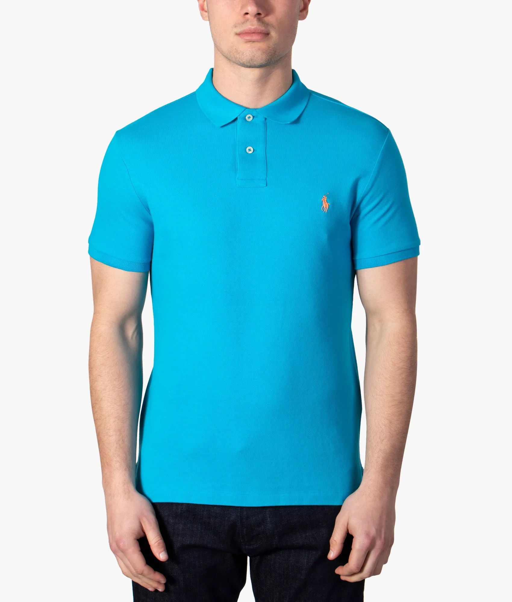 Slim Fit Mesh  Polo Shirt