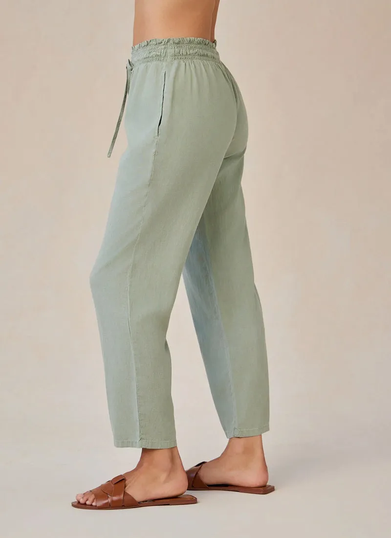 Smocked Waist Wide Leg