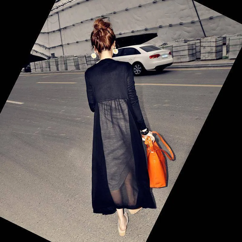Summer Long Chiffon Cardigan (Stretch Fits up to US 18W)