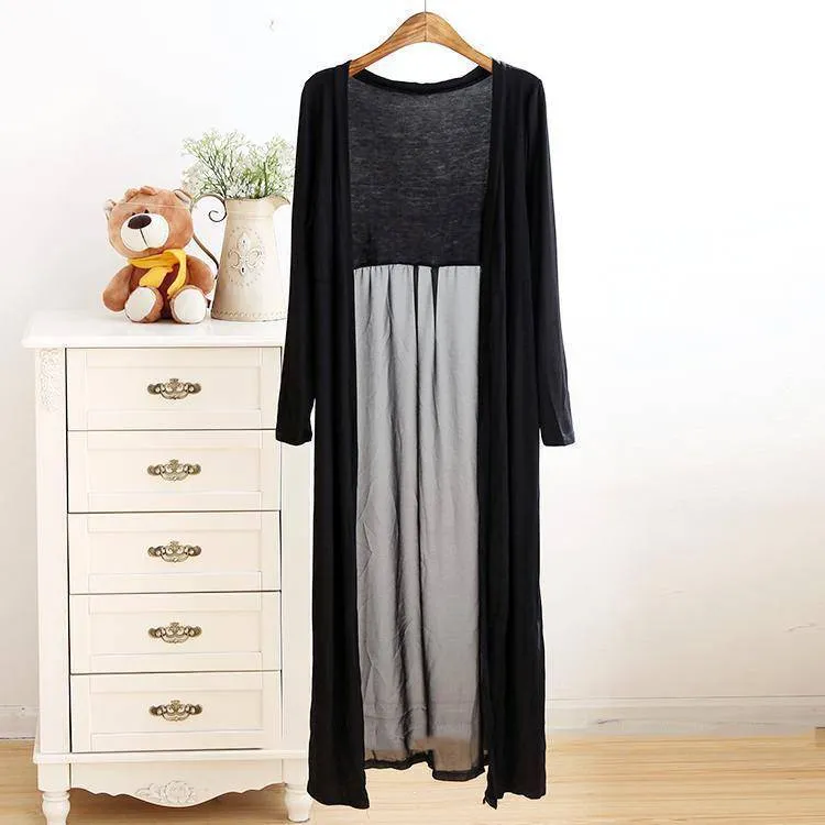 Summer Long Chiffon Cardigan (Stretch Fits up to US 18W)