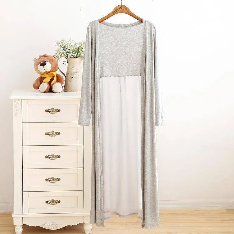 Summer Long Chiffon Cardigan (Stretch Fits up to US 18W)
