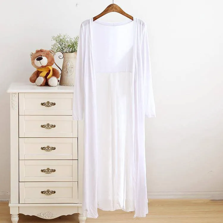 Summer Long Chiffon Cardigan (Stretch Fits up to US 18W)