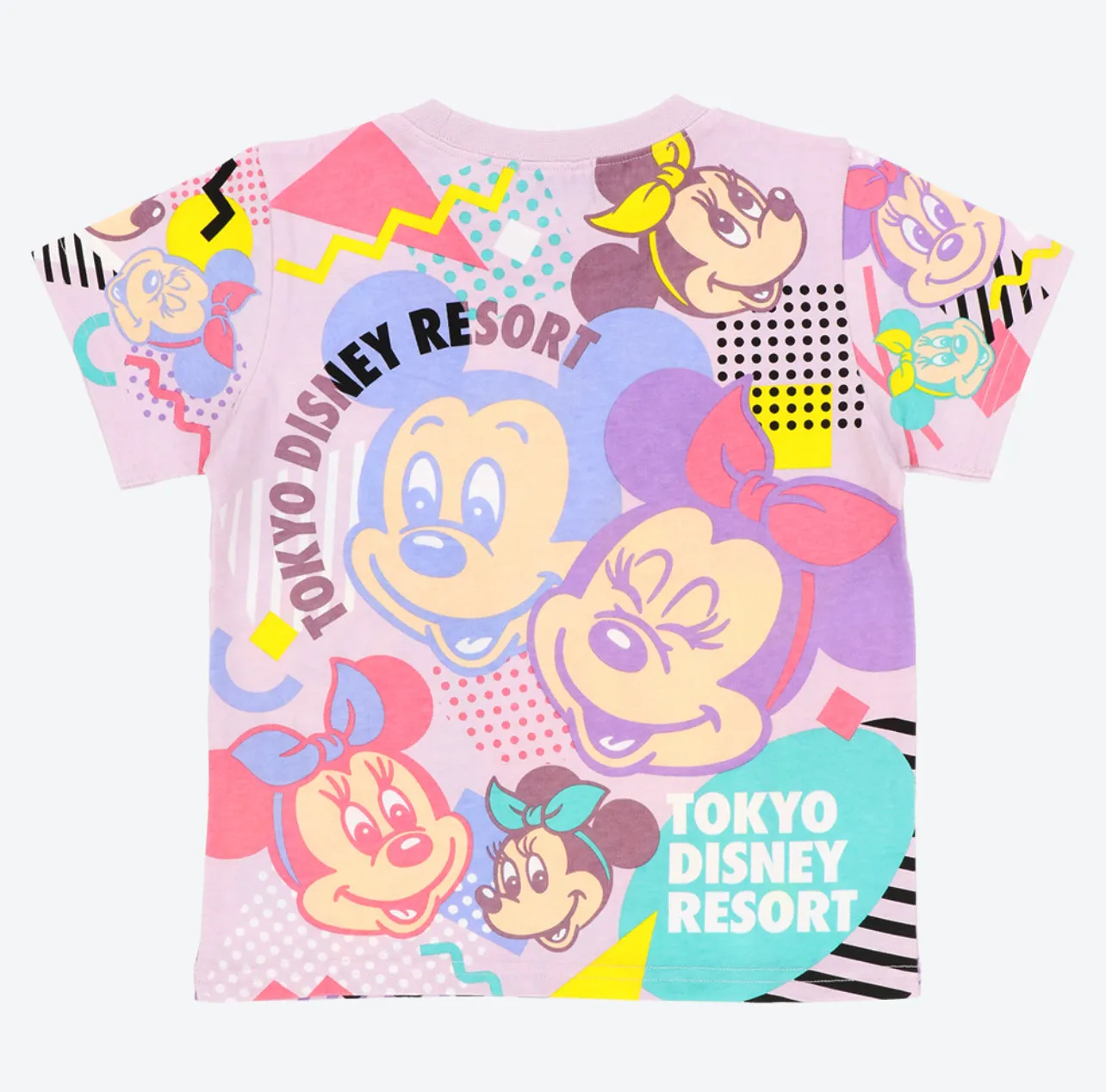 TDR - Minnie Mouse All Over Print Colorful & Retro T Shirt For Kids (Release Date: Apr 27)