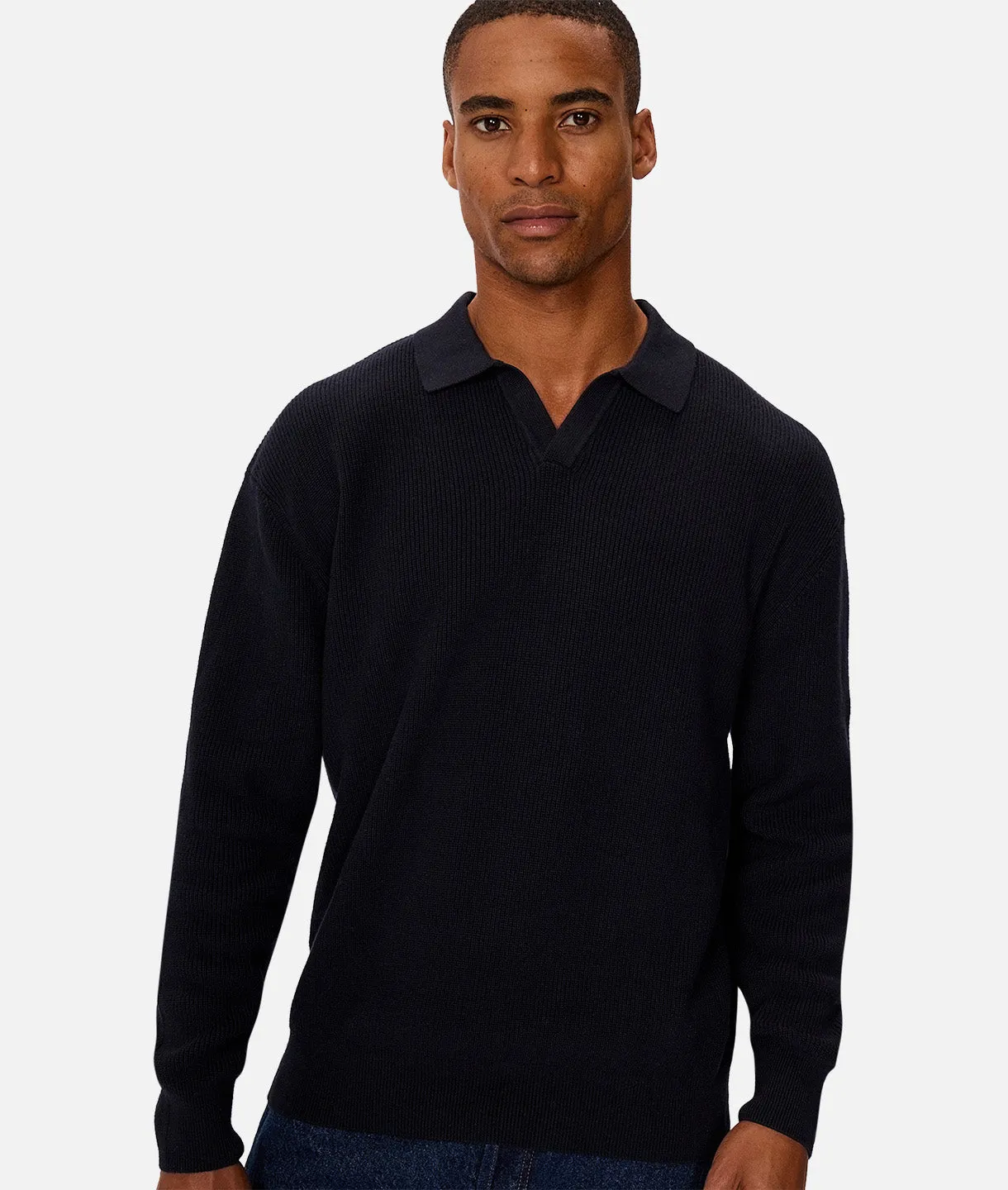 The New England Polo Knit - Navy 24
