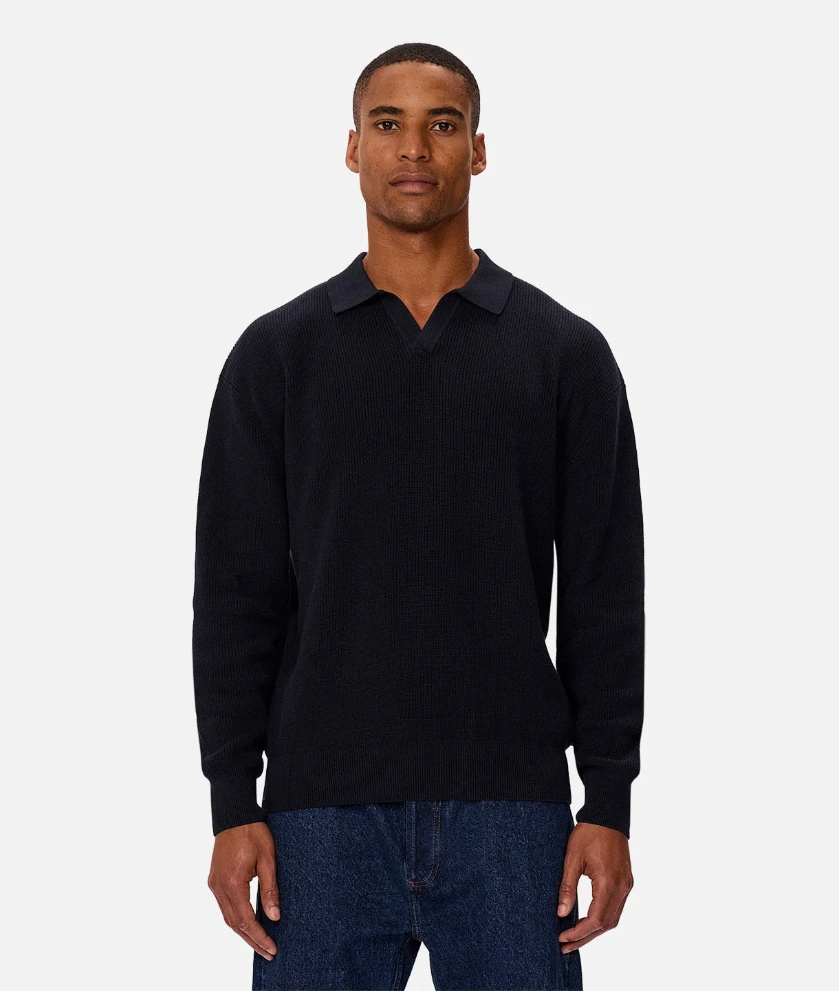 The New England Polo Knit - Navy 24