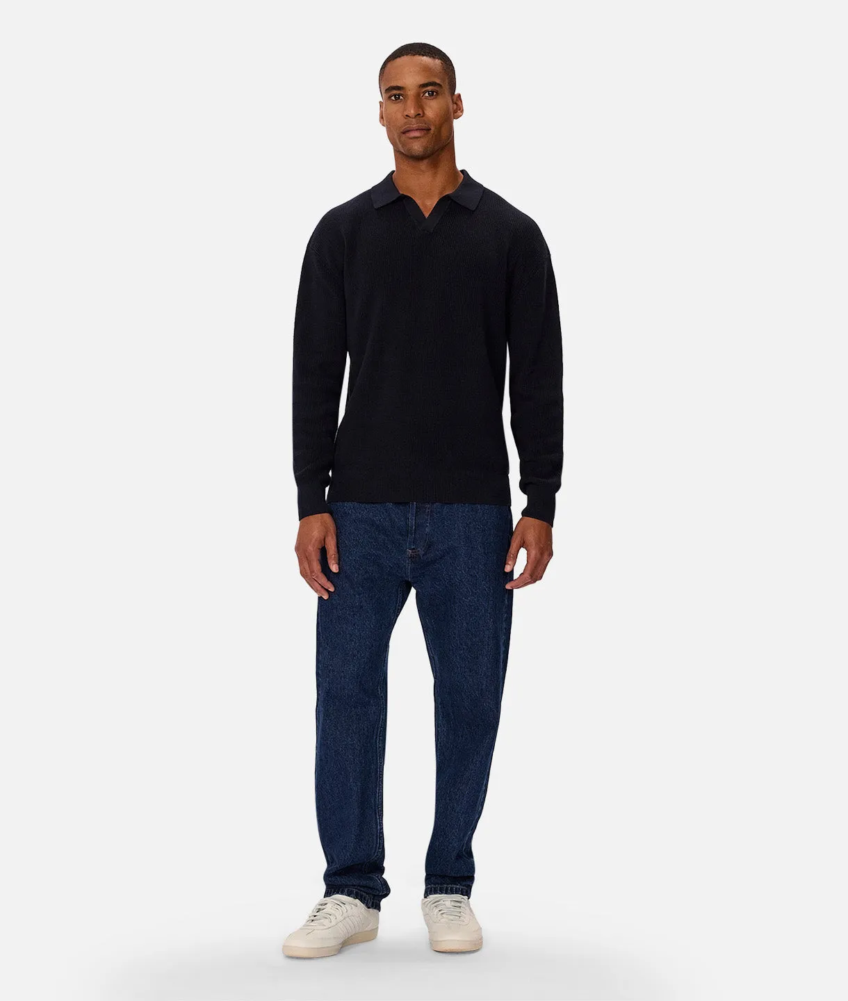 The New England Polo Knit - Navy 24