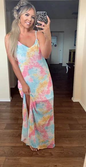 Tie Dye Maxi Dress