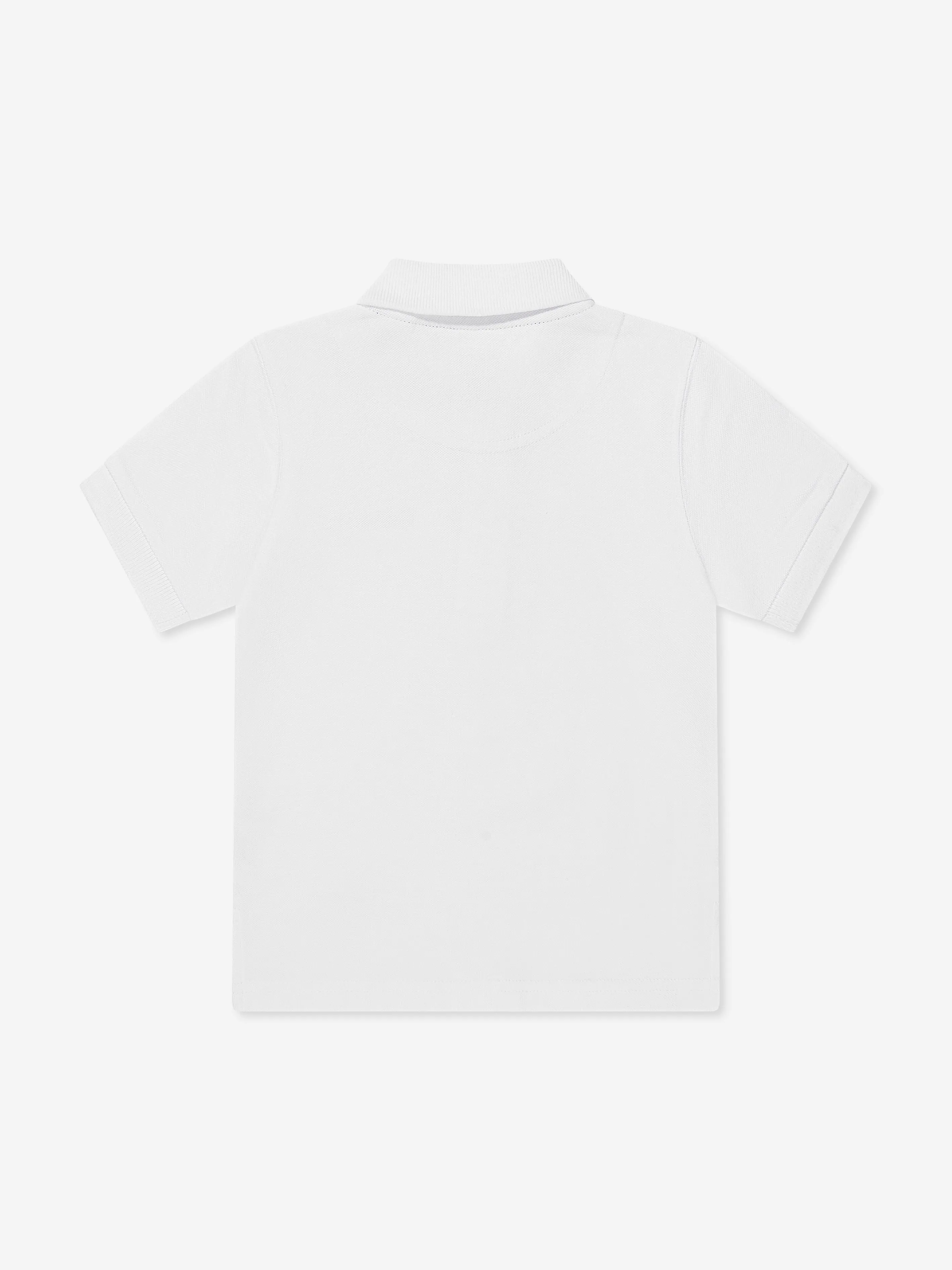 Timberland Boys Logo Polo Shirt in White