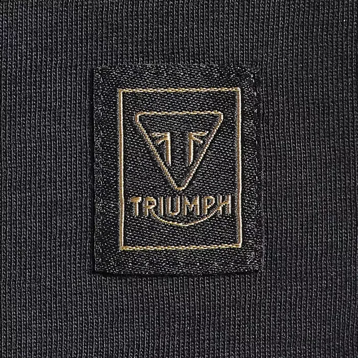 Triumph Devon Black Union Jack Tee