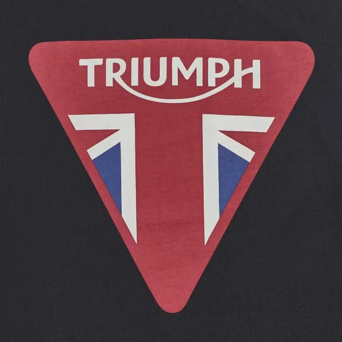 Triumph Devon Black Union Jack Tee