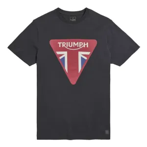 Triumph Devon Black Union Jack Tee