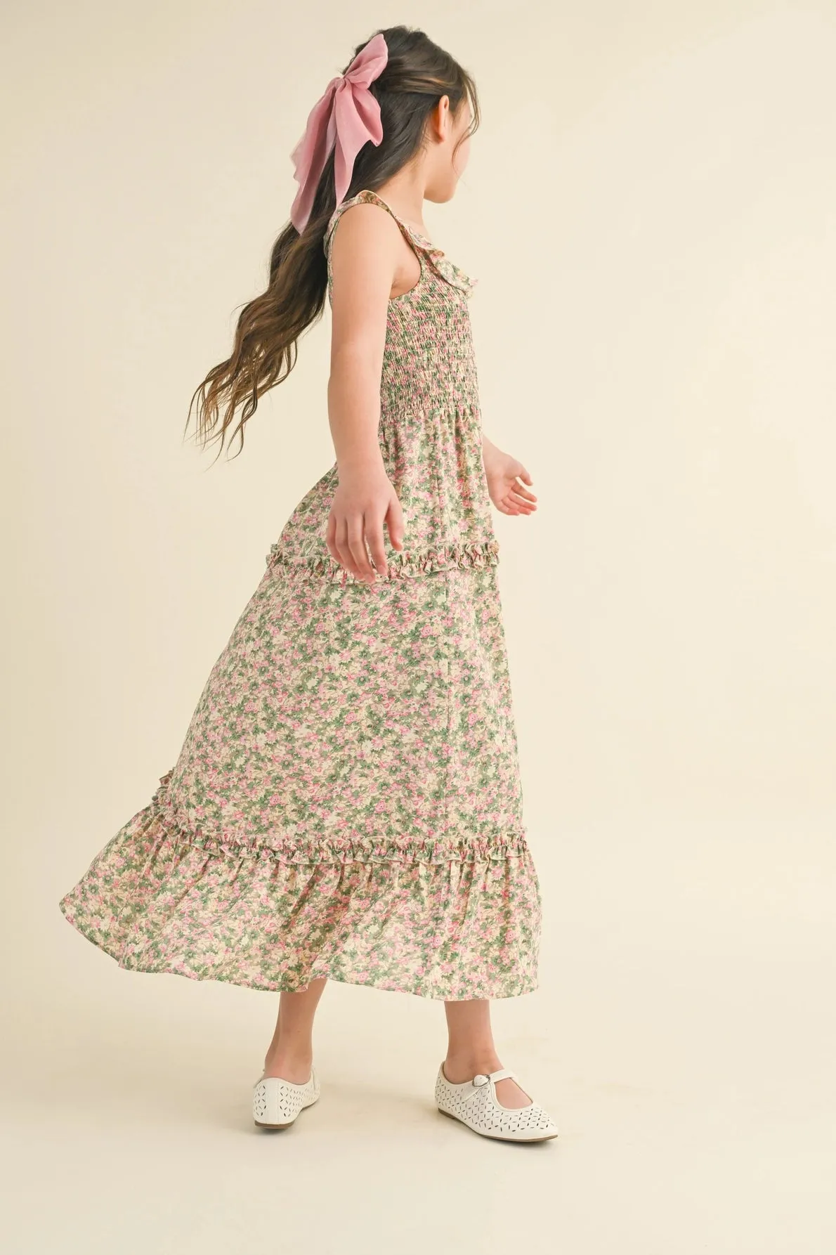 Tween Girl Ruffle Maxi