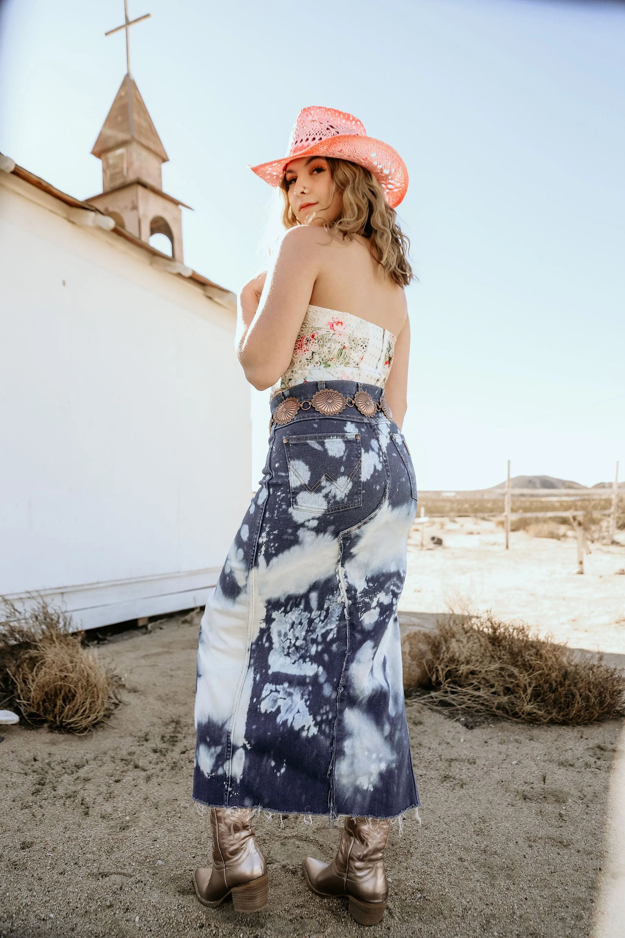 VINTAGE MAXI DENIM SKIRTS
