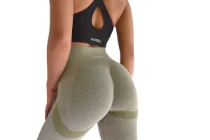 Vision Ladies Seamless Scrunch Leggings - Olive
