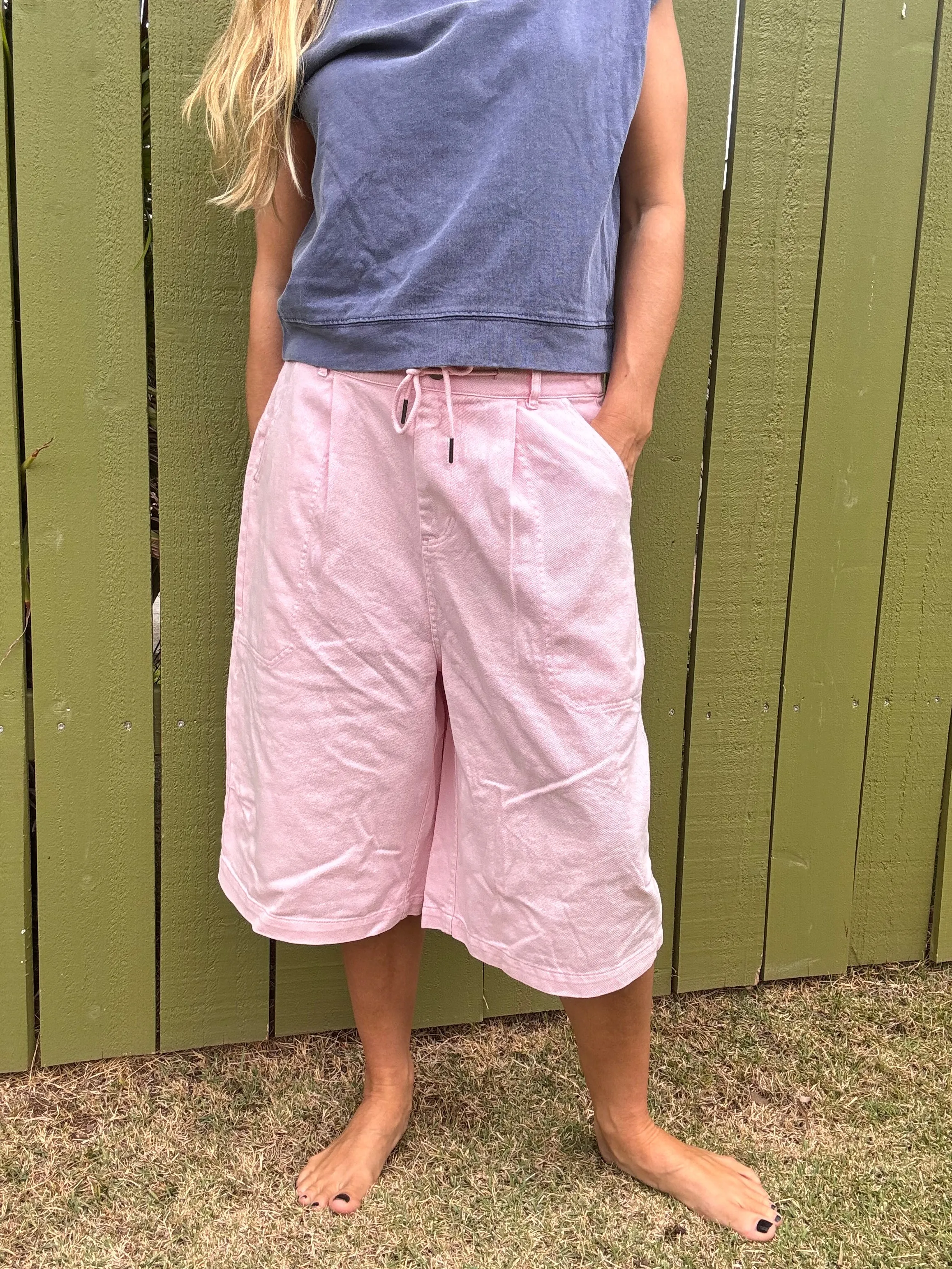 Warm Daze Wide Leg Jort