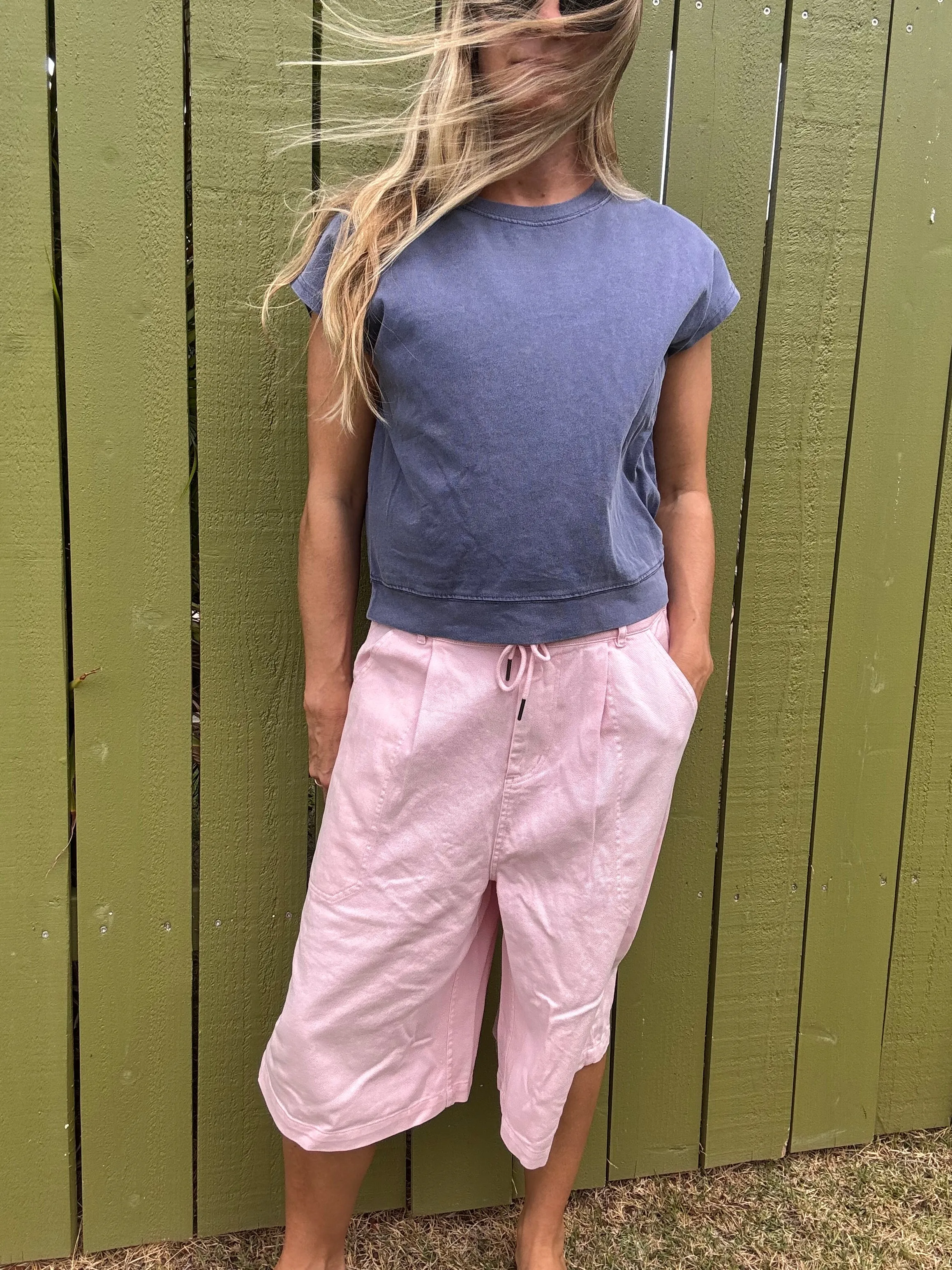 Warm Daze Wide Leg Jort