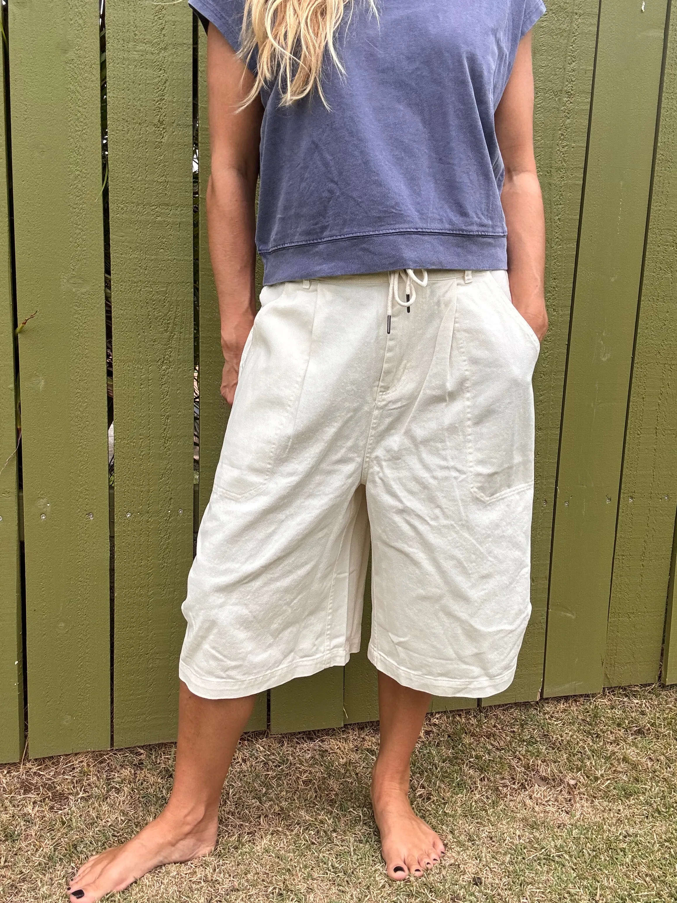Warm Daze Wide Leg Jort