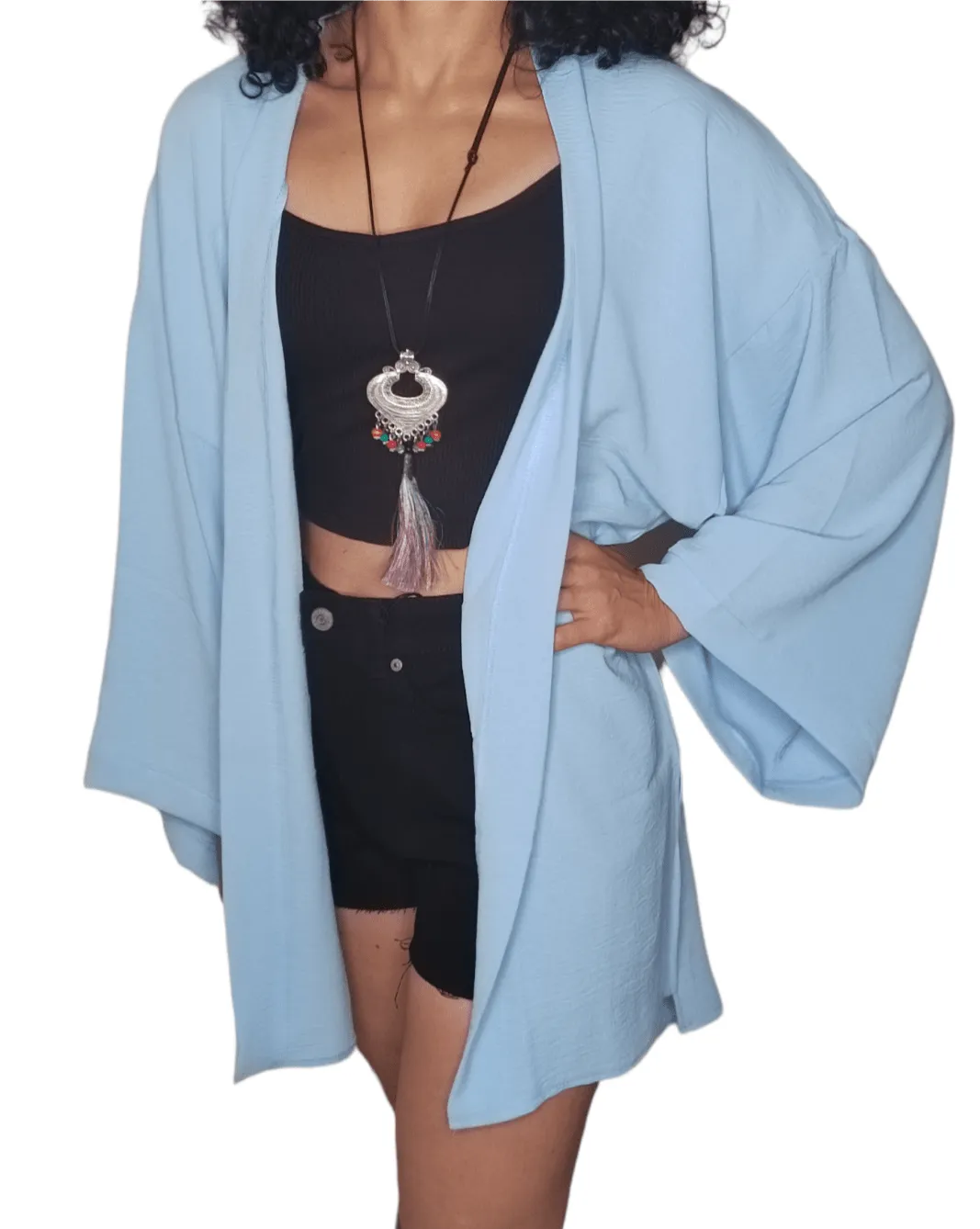 Women Cardigan (One-Size) Light Blue