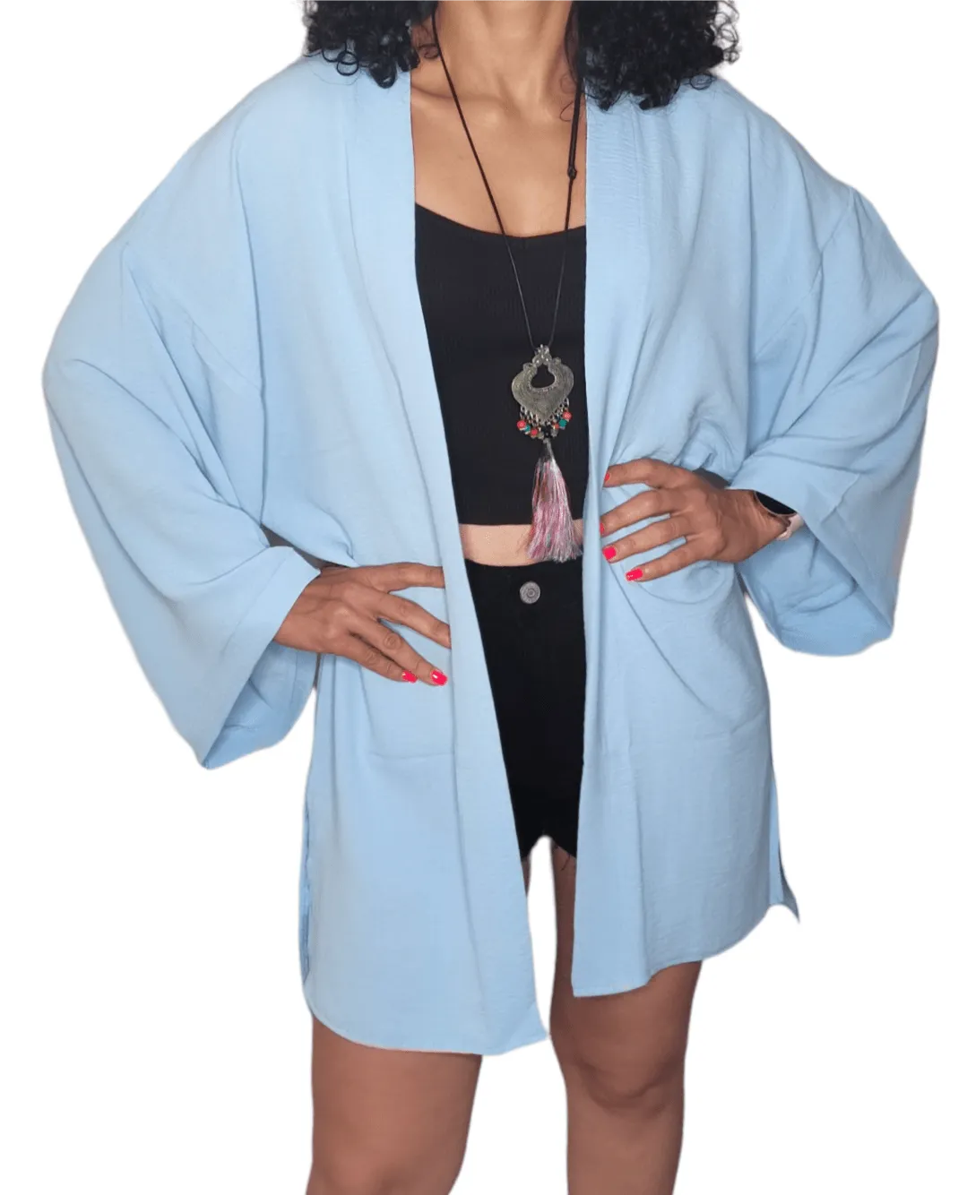 Women Cardigan (One-Size) Light Blue