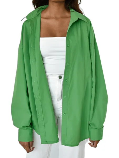 Women Shirt (Oversized) - Green
