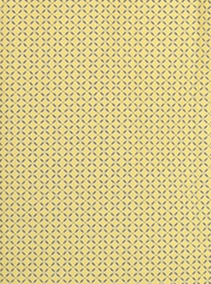 Yellow Printed Slim Fit Polo T-Shirt | JadeBlue